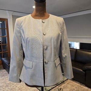 Ann Taylor Gray Textured Fabric